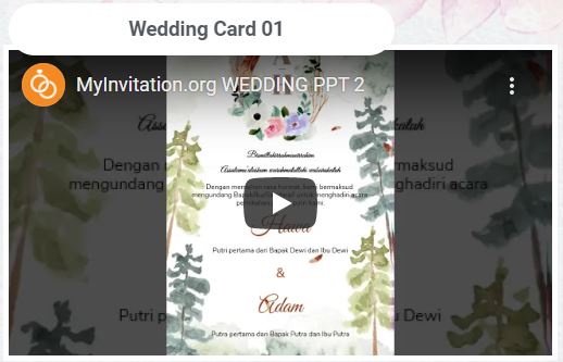 Wedding card 1