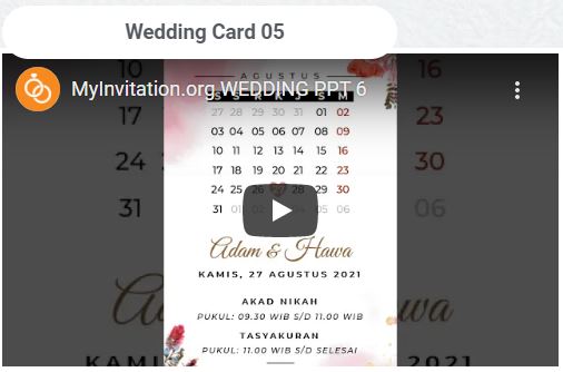 Wedding card 5